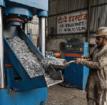 Metal Chip Briquetting Machine Application Image 1