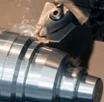 Turning, facing and taper turning of large diameter shafts