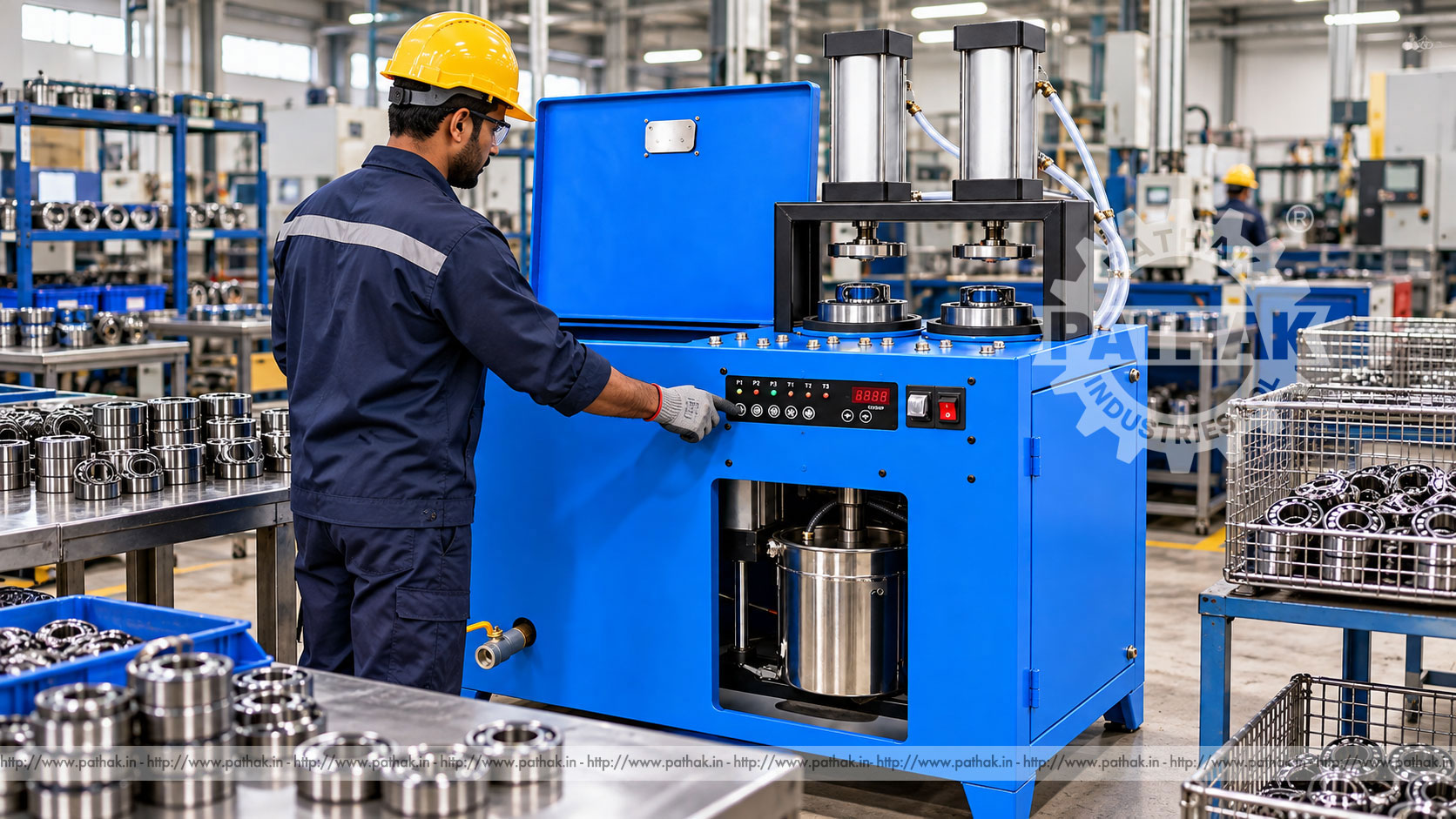 Bearing Oil Filling and Cleaning Machine: Workshop Process Guide