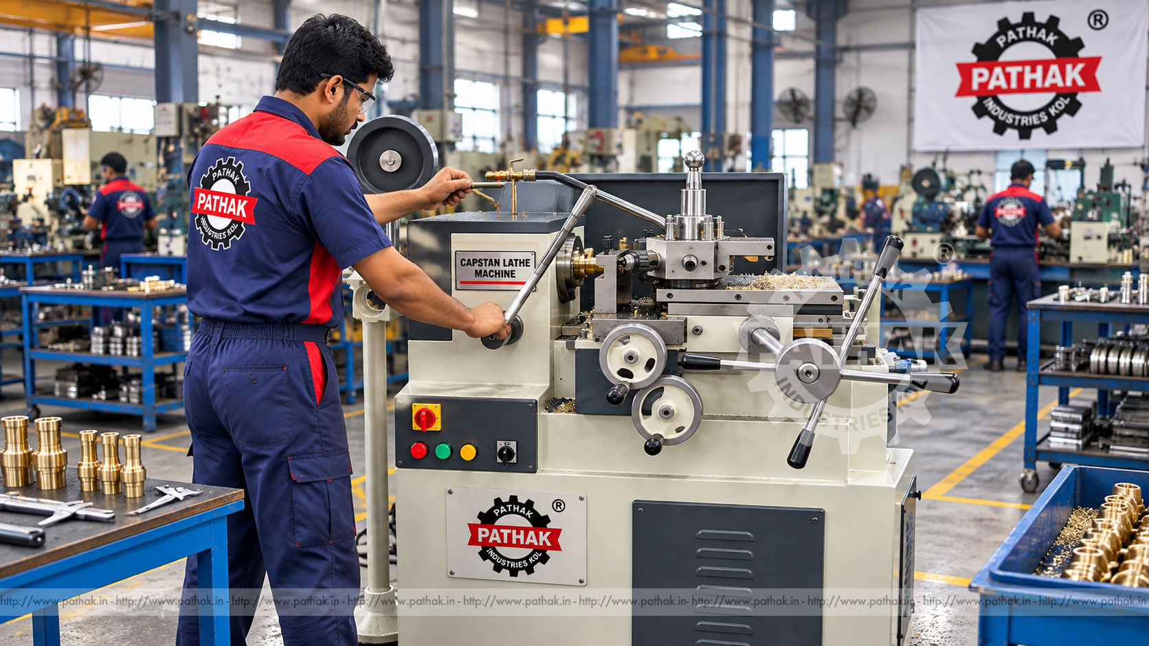 Capstan Lathe Machine: Efficient Batch Turning with Multi-Tool Control
