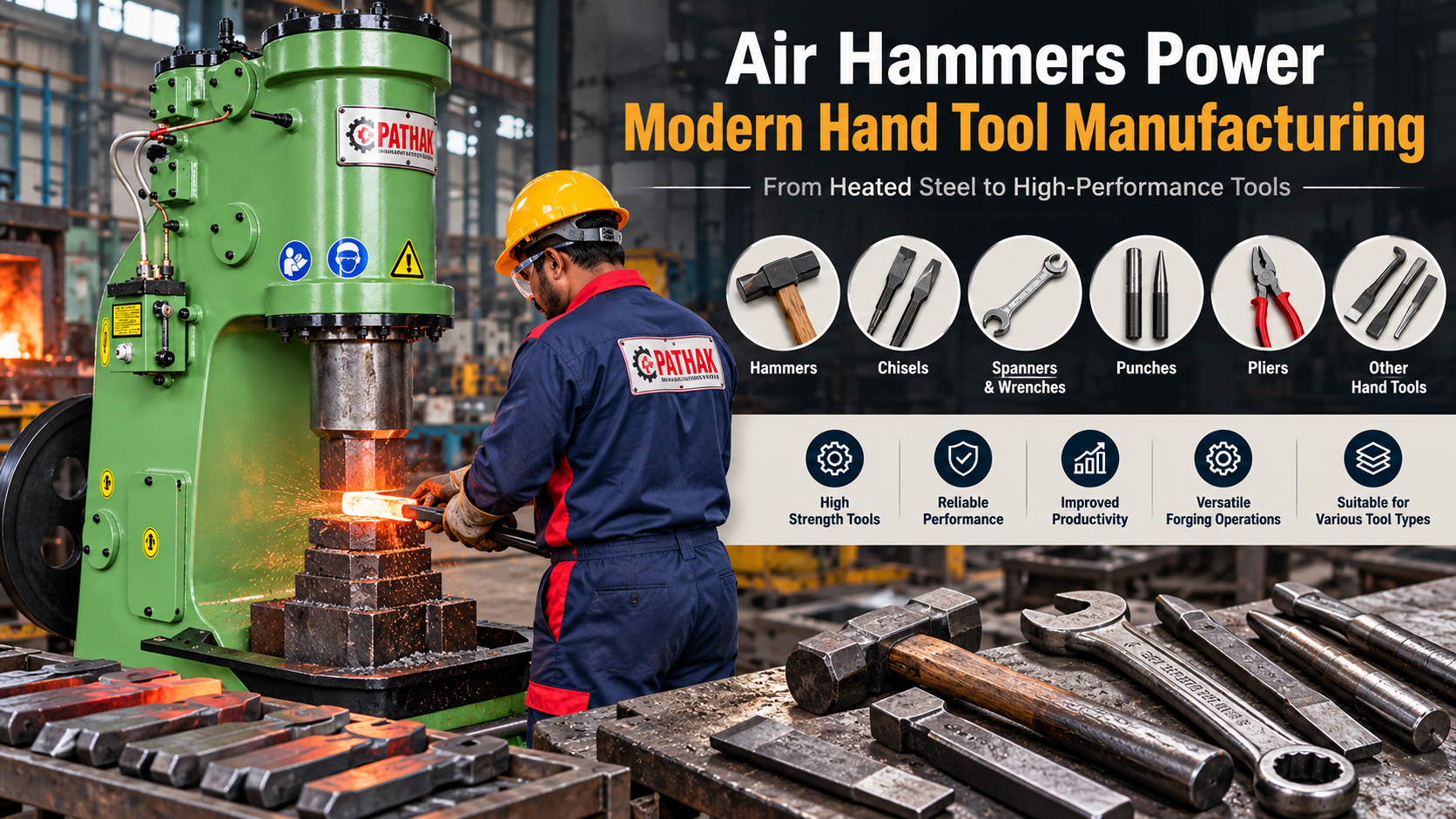 From Steel Billet to Finished Tool: How Industrial Air Hammers Power Modern Hand Tool Manufacturing