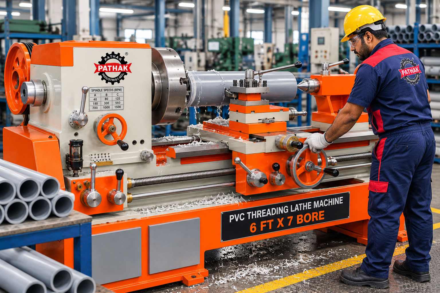 PVC Threading Bore Lathe Machines: Precision Threading & Large-Bore Machining for PVC, UPVC and CPVC Pipes