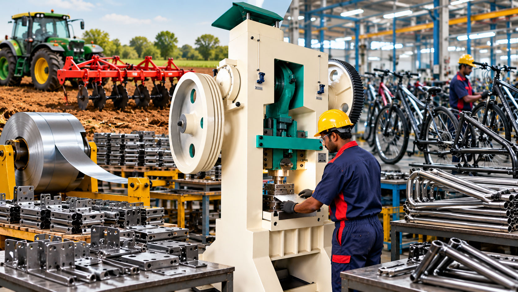 Industrial Power Presses for Agriculture & Bicycle Manufacturing: From Sheet Metal to Durable Components