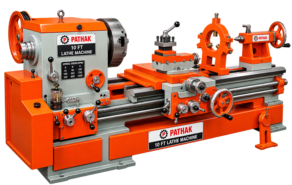 10 FT Lathe machine