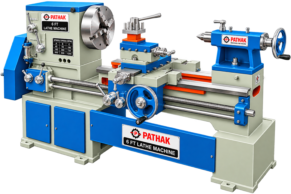 6 FT Lathe Machine
