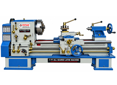 7 FT All Geared Lathe Machine