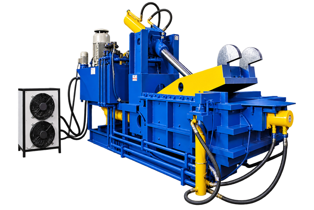 Triple Action Scrap Baling Press
