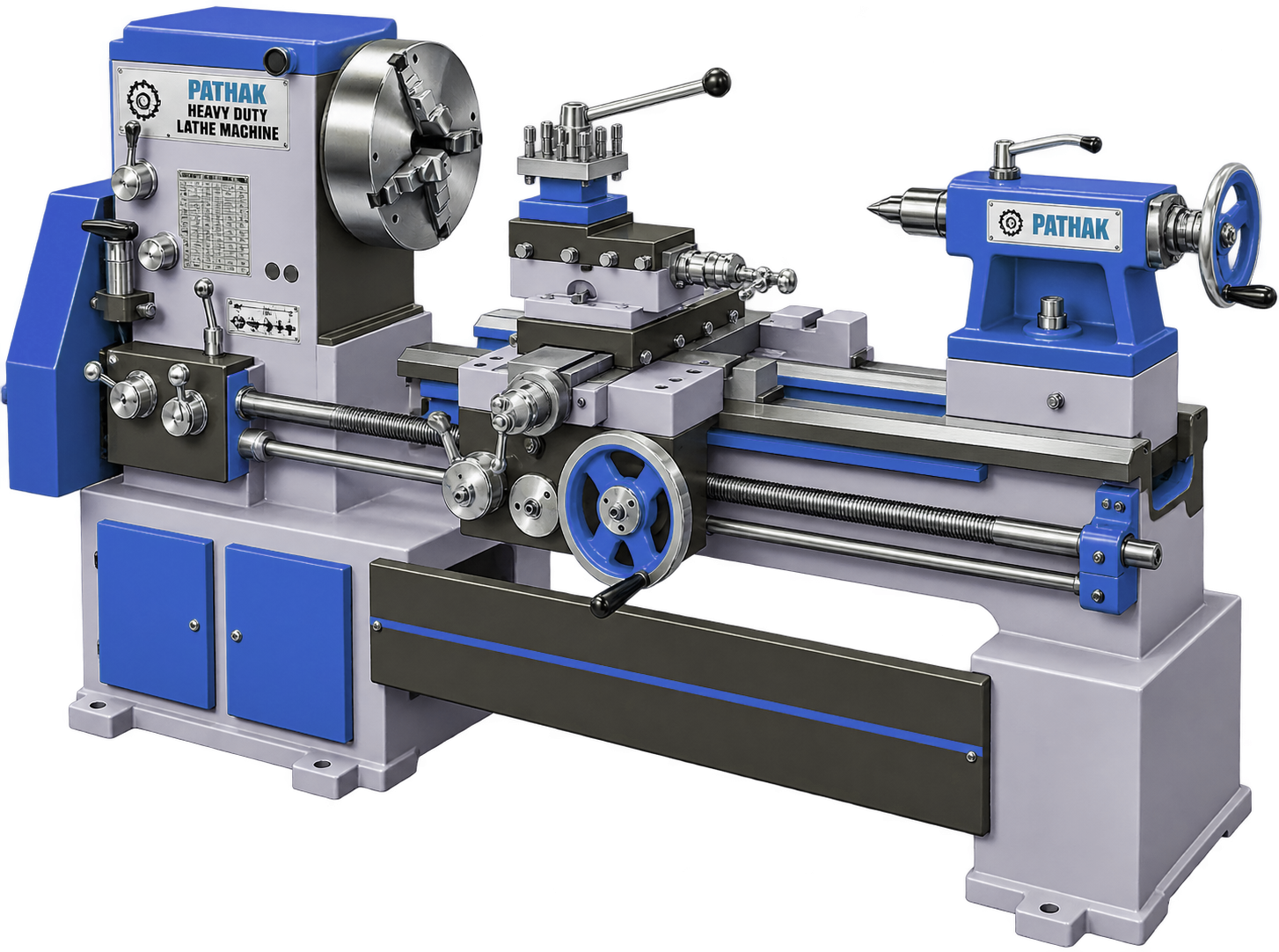 Heavy Duty Cone Pulley Lathe Machine
