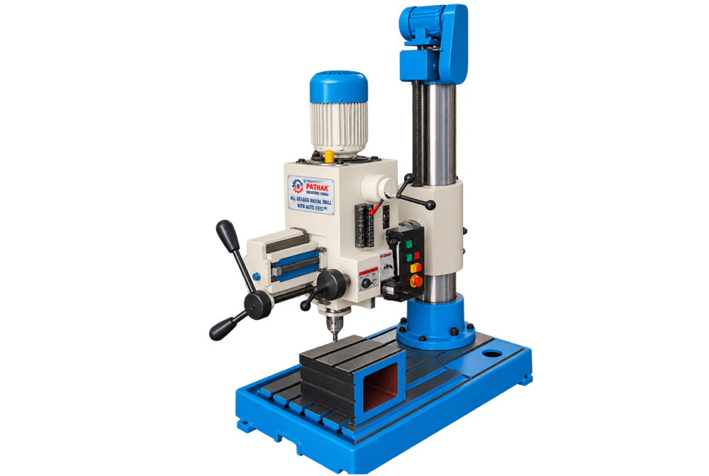 All Geared Radial Drill Machine With Auto Feed