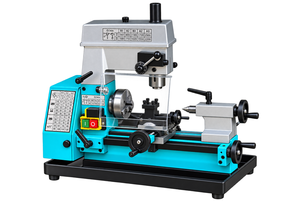 Mini 3 in 1 Lathe Cum Drilling Machine