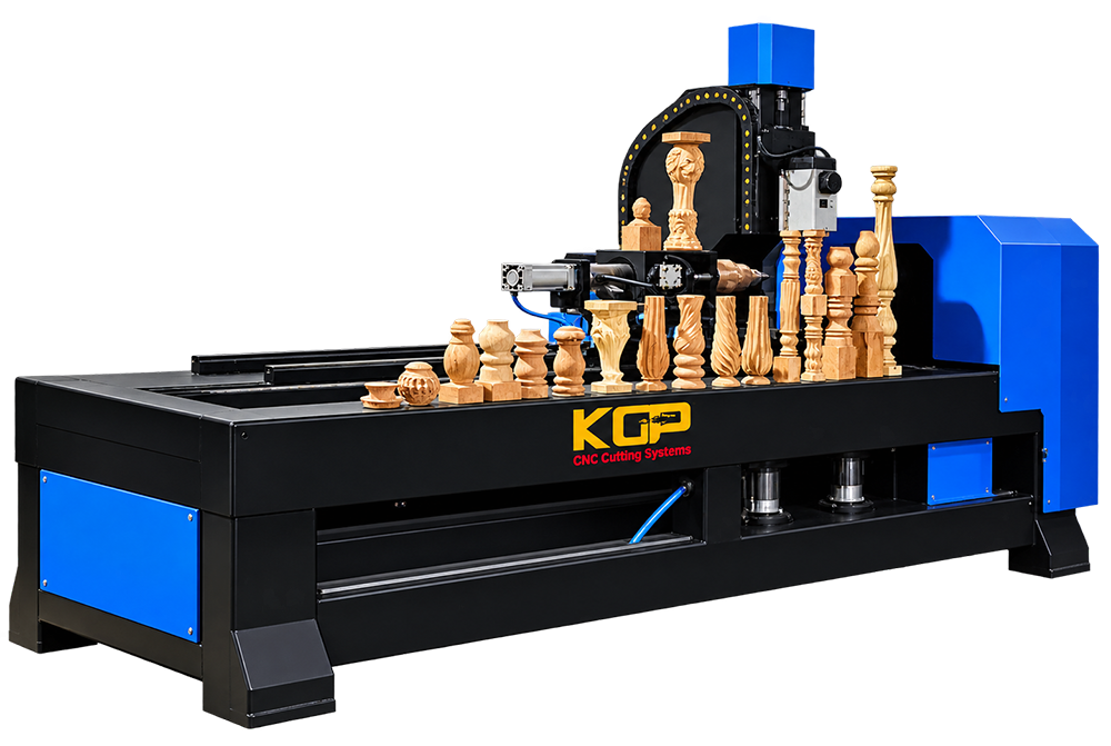 4 Axis Cnc Wood Turning Lathe Carving Machine
