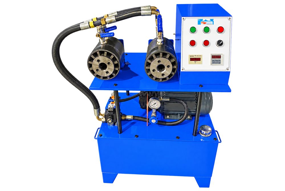 Double Head Plumbing Hose Crimping Machine
