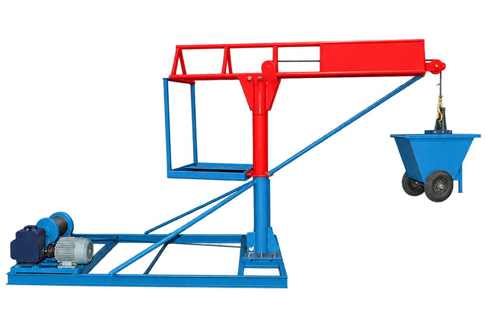 Mini Crane With Wheel Barrow